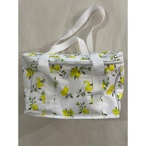 Kate Spade New York Lemon Print Insulated Lunch Cooler Bag White